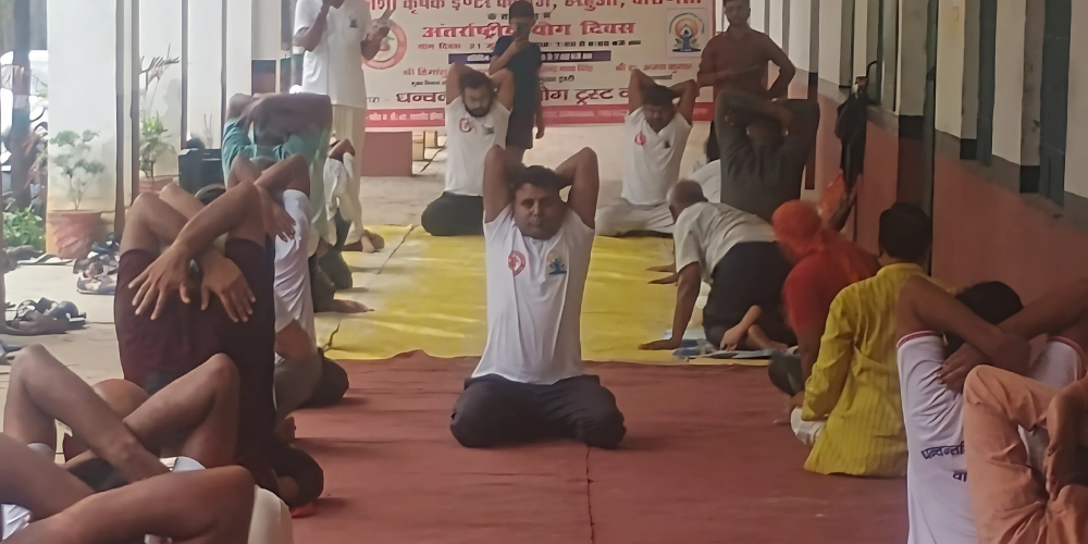 21 June International Yoga Day - Kk Inter College Harahua 21-06-2025